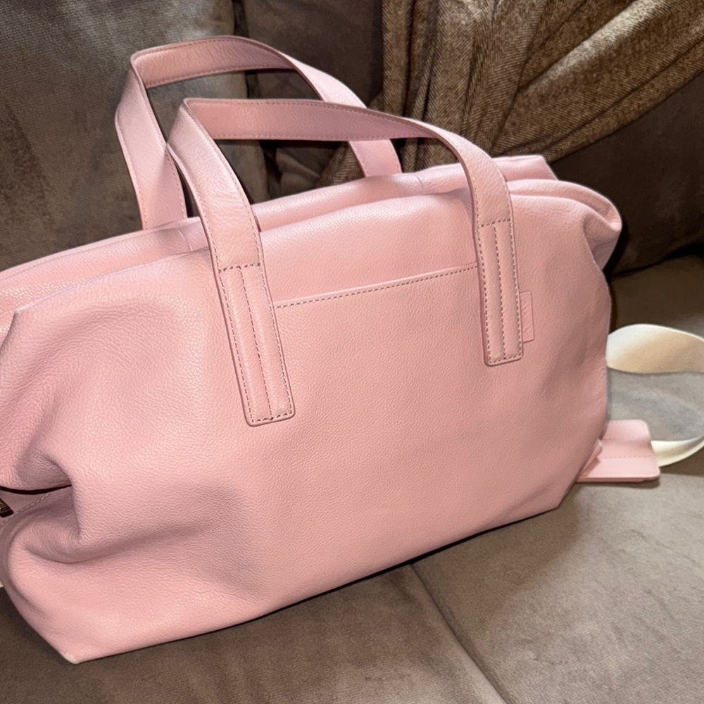 Away Leather “The Everywhere Bag” in Blush Pink